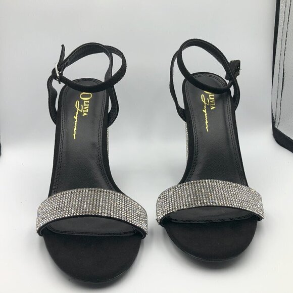 Olivia Ferguson Rhinestone High Heels Size 6.5 (Brand New) - Picture 5 of 8